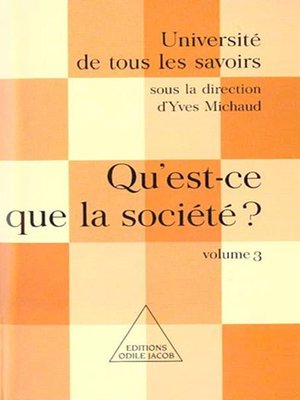 cover image of Qu'est-ce que la société ?